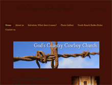 Tablet Screenshot of godscountrycowboychurch.com